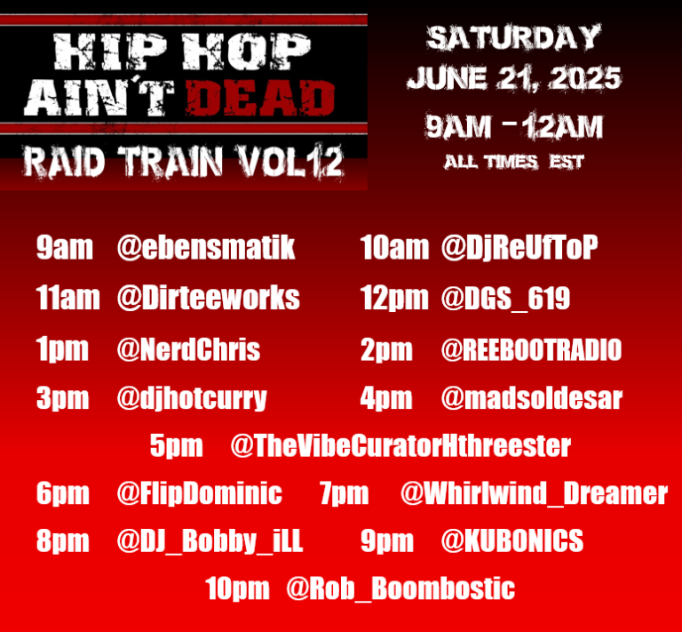 Hip Hop Aint Dead. Saturday 21st, 2025 #Twitch
