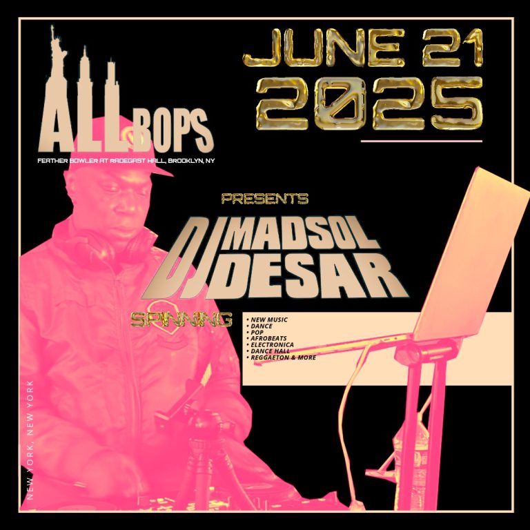 All Bops, Brooklyn, NY – Saturday 21st, 2025. On da 1s/2s DJ Madsol Desar